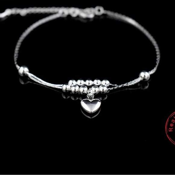 Foot Anklet 925 Sterling Silver Anklets Bracelet Chain For Women - Picture 2 of 10